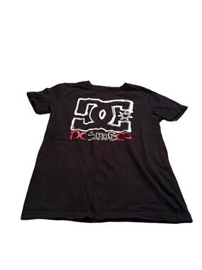 DC Kids Black Logo Short Sleeve Tee Size Medium